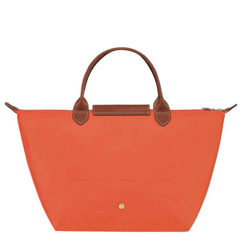 Longchamp Le Pliage Original M Handbag - Recycled canvas Handbags Orange | YN53-Z6HQ