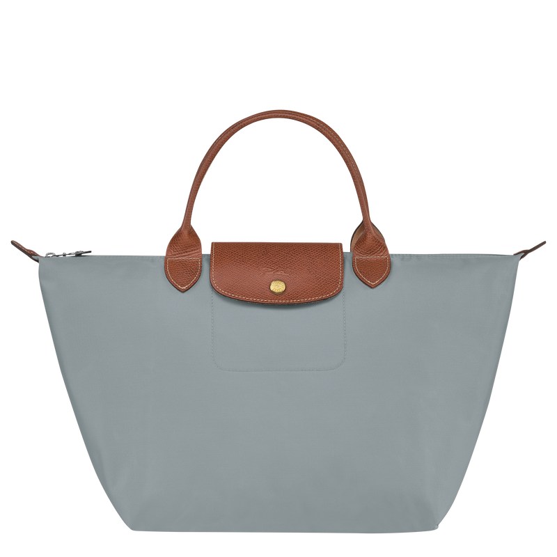 Longchamp Le Pliage Original M Handbag - Recycled canvas Handbags Steel | VE99-O5GA