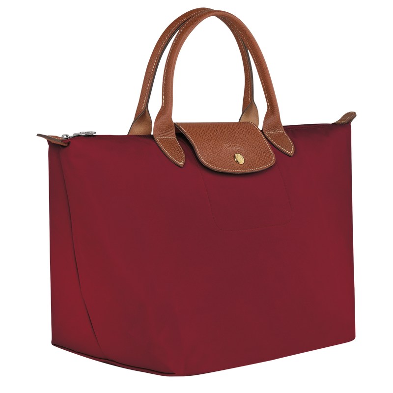 Longchamp Le Pliage Original M Handbag - Recycled canvas Handbags Red | EY98-Z4PM