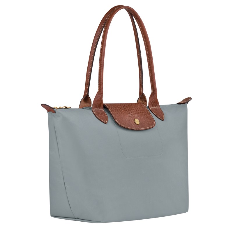 Longchamp Le Pliage Original M Tote bag - Recycled canvas Shoulder bags Steel | ED16-P4TO