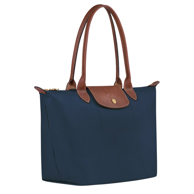 Longchamp Le Pliage Original M Tote bag - Recycled canvas Shoulder bags Navy | YB71-R5SS