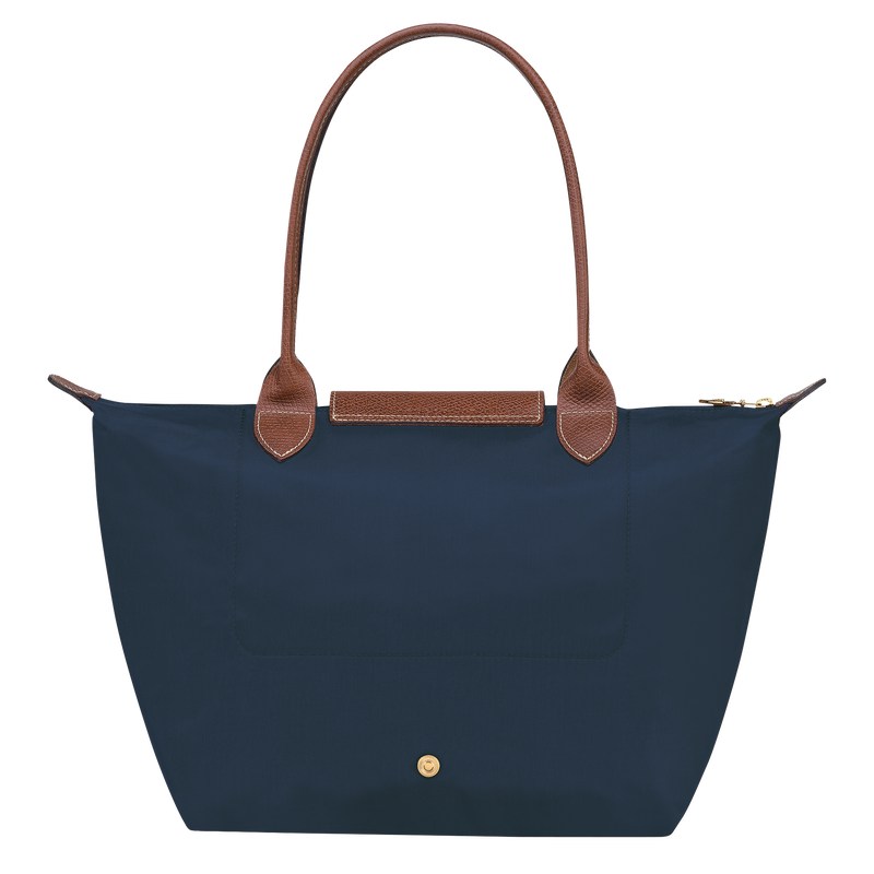 Longchamp Le Pliage Original M Tote bag - Recycled canvas Shoulder bags Navy | YB71-R5SS