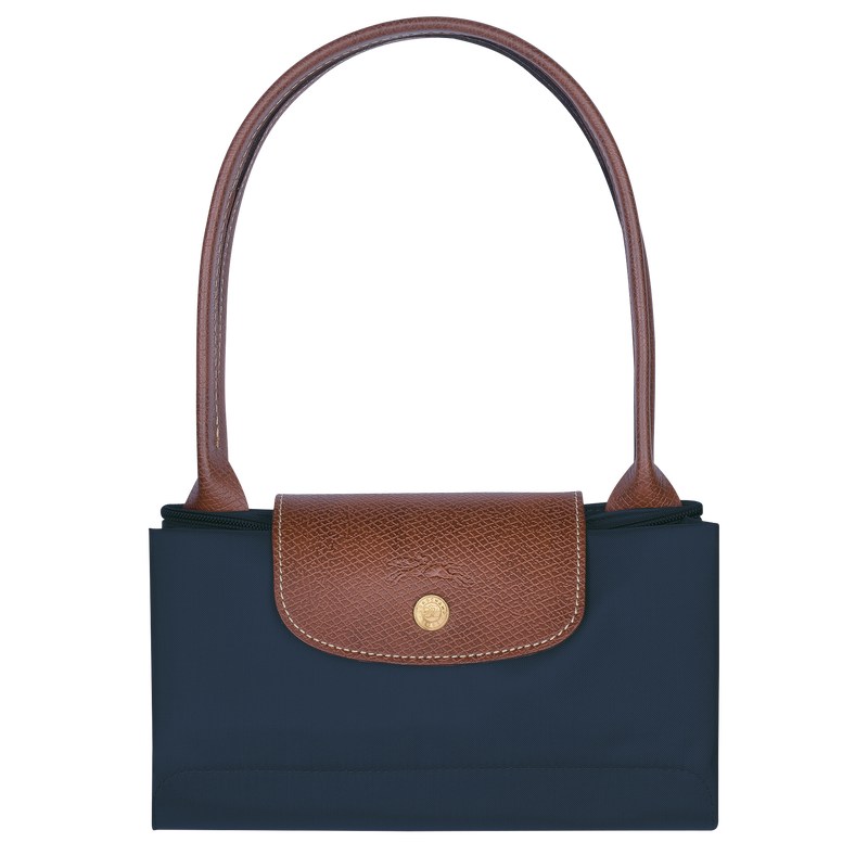 Longchamp Le Pliage Original M Tote bag - Recycled canvas Shoulder bags Navy | YB71-R5SS