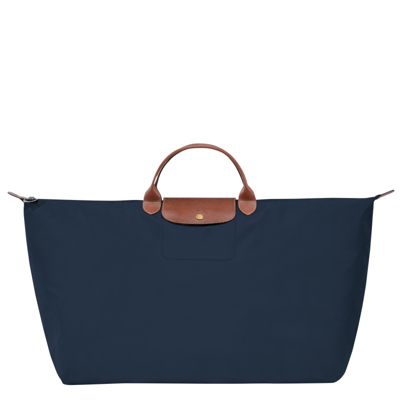 Longchamp Le Pliage Original M Travel bag - Recycled canvas Travel bags Navy | RG48-L4QQ