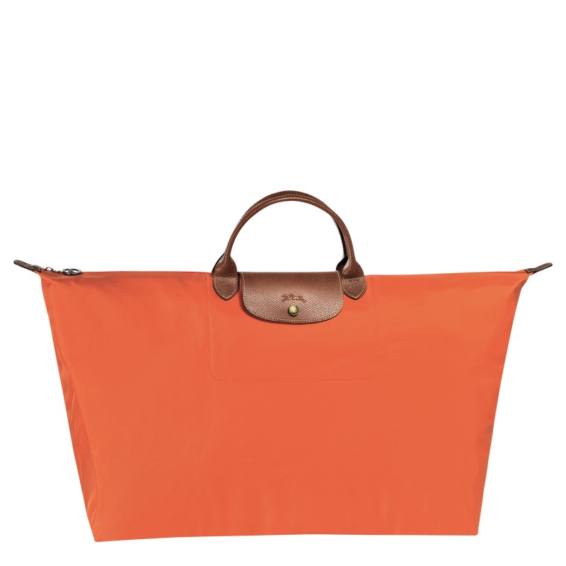 Longchamp Le Pliage Original M Travel bag - Recycled canvas Travel bags Orange | VC76-G2UZ