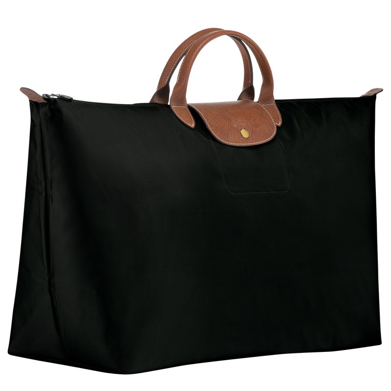 Longchamp Le Pliage Original M Travel bag - Recycled canvas Travel bags Black | NE33-H0NF