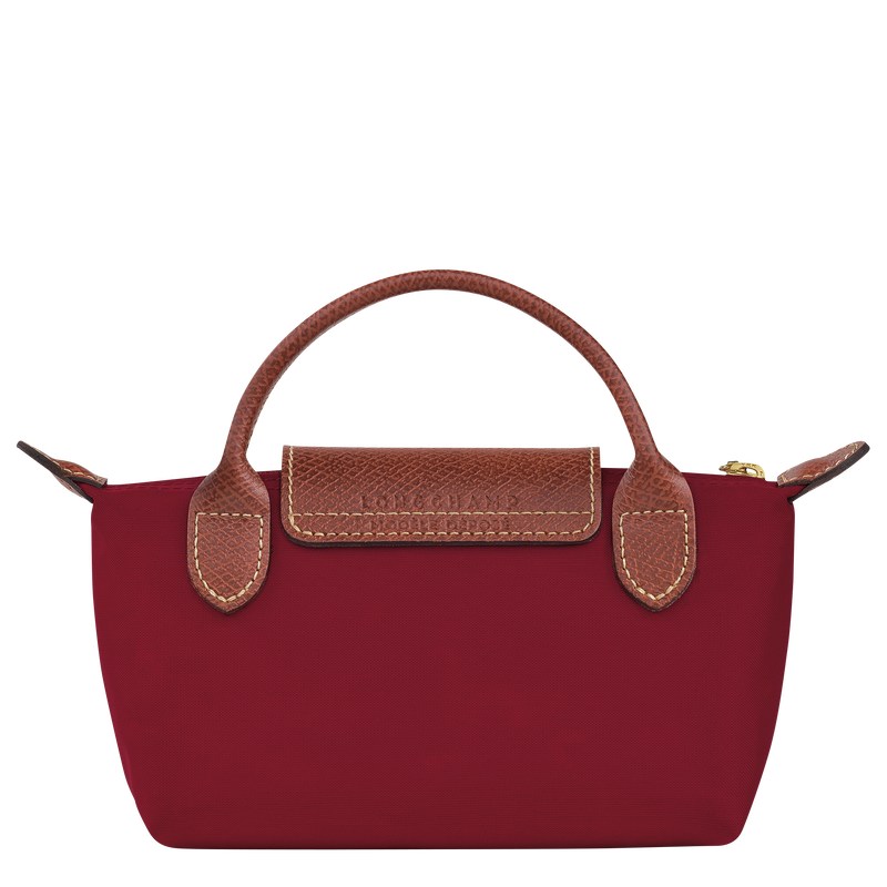 Longchamp Le Pliage Original Pouch with handle - Recycled canvas Pouches & Cases Red | XN40-O8ZU