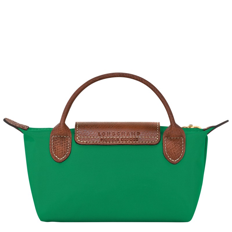 Longchamp Le Pliage Original Pouch with handle - Recycled canvas Pouches & Cases Green | KR52-N5CH