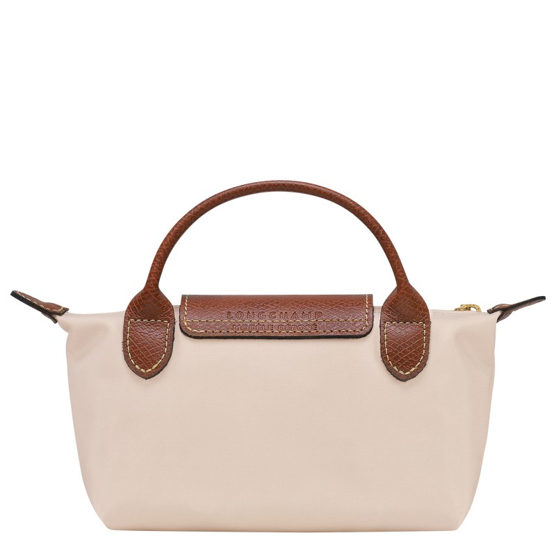 Longchamp Le Pliage Original Pouch with handle - Recycled canvas Pouches & Cases Paper | VD11-V0OP