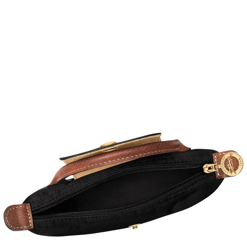 Longchamp Le Pliage Original Pouch with handle - Recycled canvas Pouches & Cases Black | PC54-D9BD