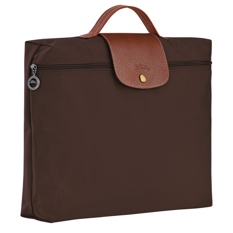 Longchamp Le Pliage Original S Briefcase - Recycled canvas Briefcase Ebony | GU00-Y9YE