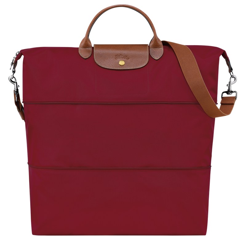 Longchamp Le Pliage Original Travel bag expandable - Recycled canvas Travel bags Red | YB12-W8QF