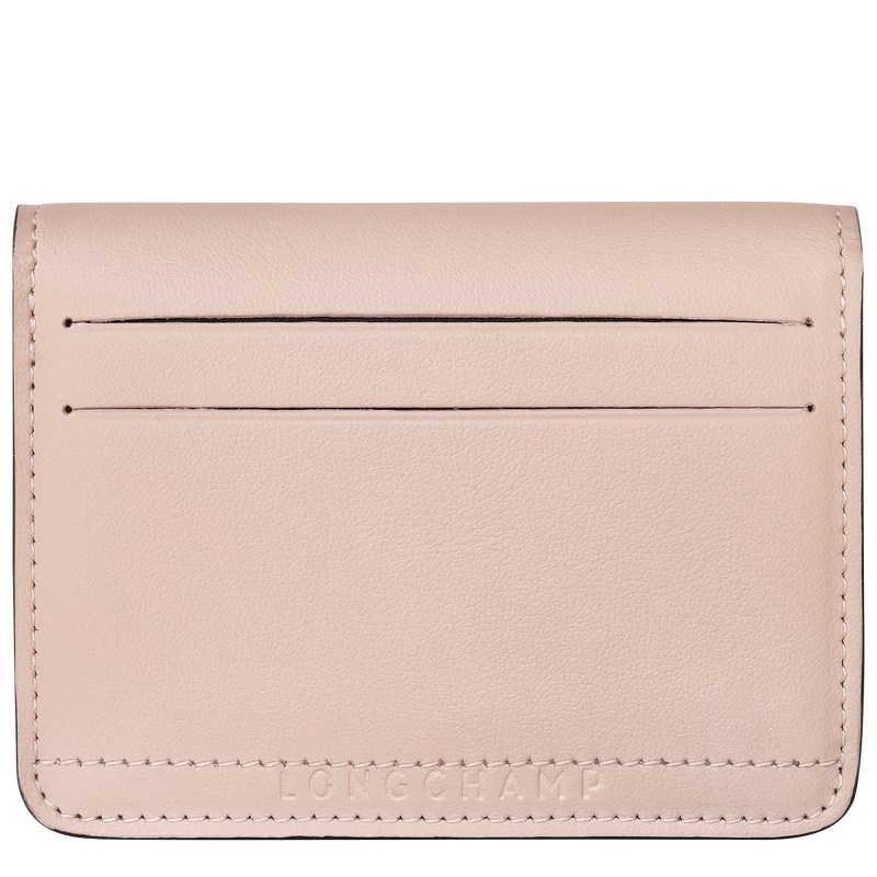 Longchamp Le Pliage Xtra Card holder - Leather Pouches & Cases Nude | HU95-A5CA