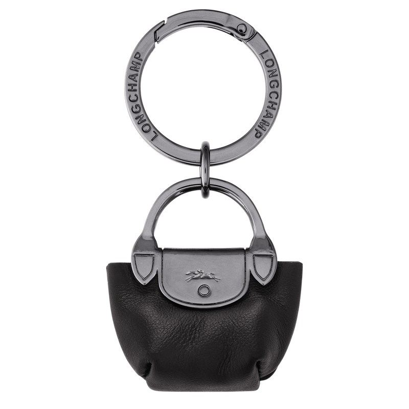 Longchamp Le Pliage Xtra Key ring - Leather Key rings Black | LC83-R5WD