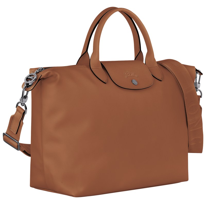 Longchamp Le Pliage Xtra L Handbag - Leather Handbags Cognac | PT78-C2HR