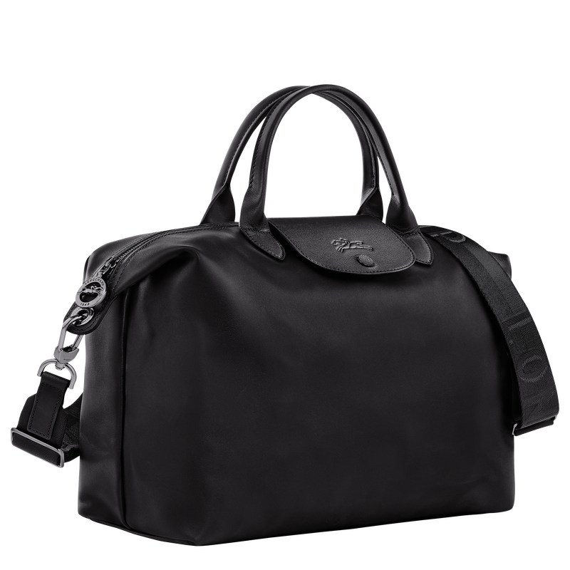 Longchamp Le Pliage Xtra L Handbag - Leather Handbags Black | EM24-R2FM