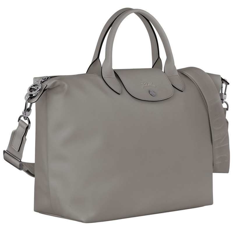 Longchamp Le Pliage Xtra L Handbag - Leather Handbags Turtledove | YS44-L3EG