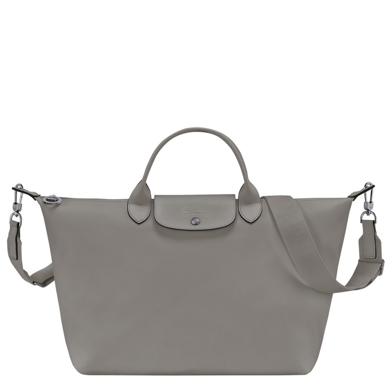 Longchamp Le Pliage Xtra L Handbag - Leather Handbags Turtledove | YS44-L3EG