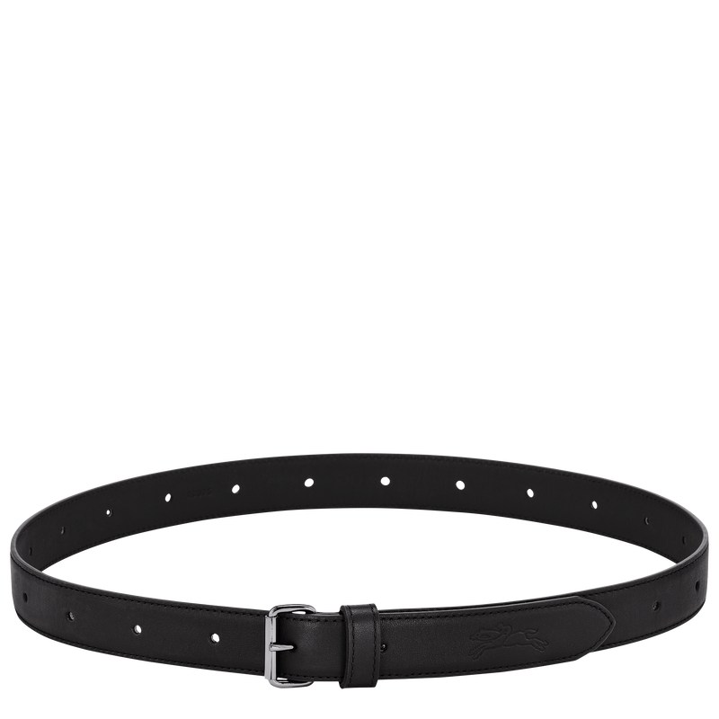 Longchamp Le Pliage Xtra Ladie\'s belt - Leather Belts Black | VW75-Z0BH