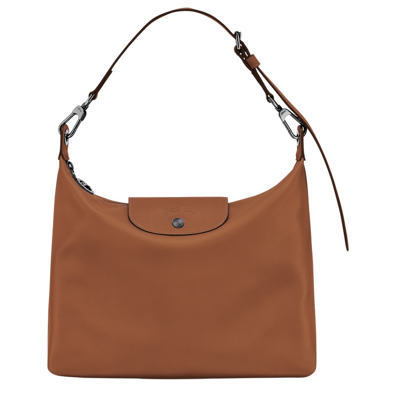 Longchamp Le Pliage Xtra M Hobo bag - Leather Shoulder bags Cognac | UY11-J8TP