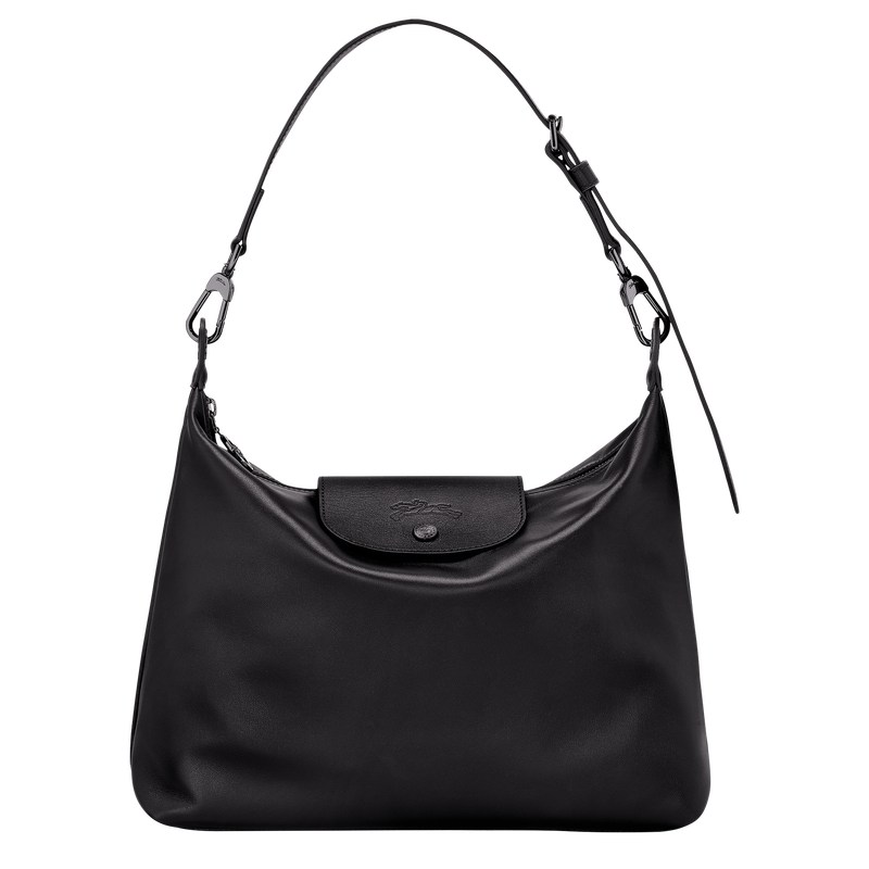 Longchamp Le Pliage Xtra M Hobo bag - Leather Shoulder bags Black | VM55-E2WN