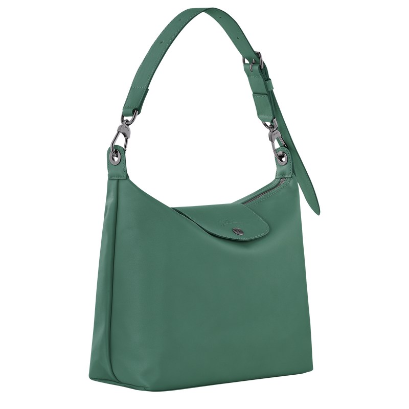 Longchamp Le Pliage Xtra M Hobo bag - Leather Shoulder bags Sage | QU47-P8MR