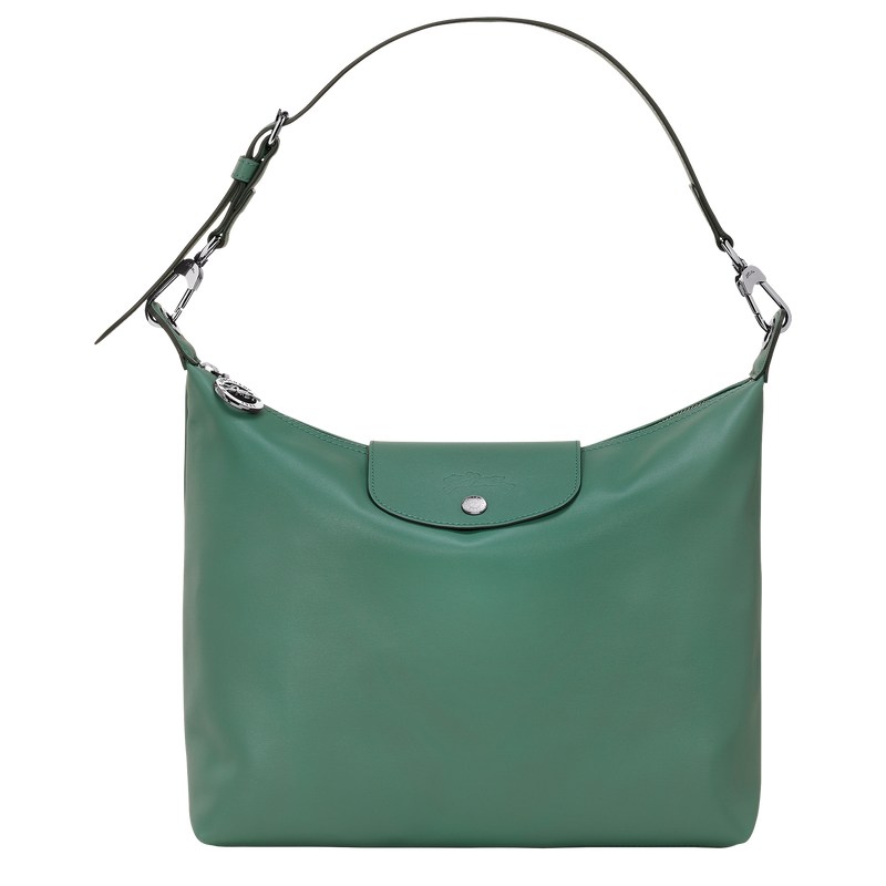 Longchamp Le Pliage Xtra M Hobo bag - Leather Shoulder bags Sage | QU47-P8MR