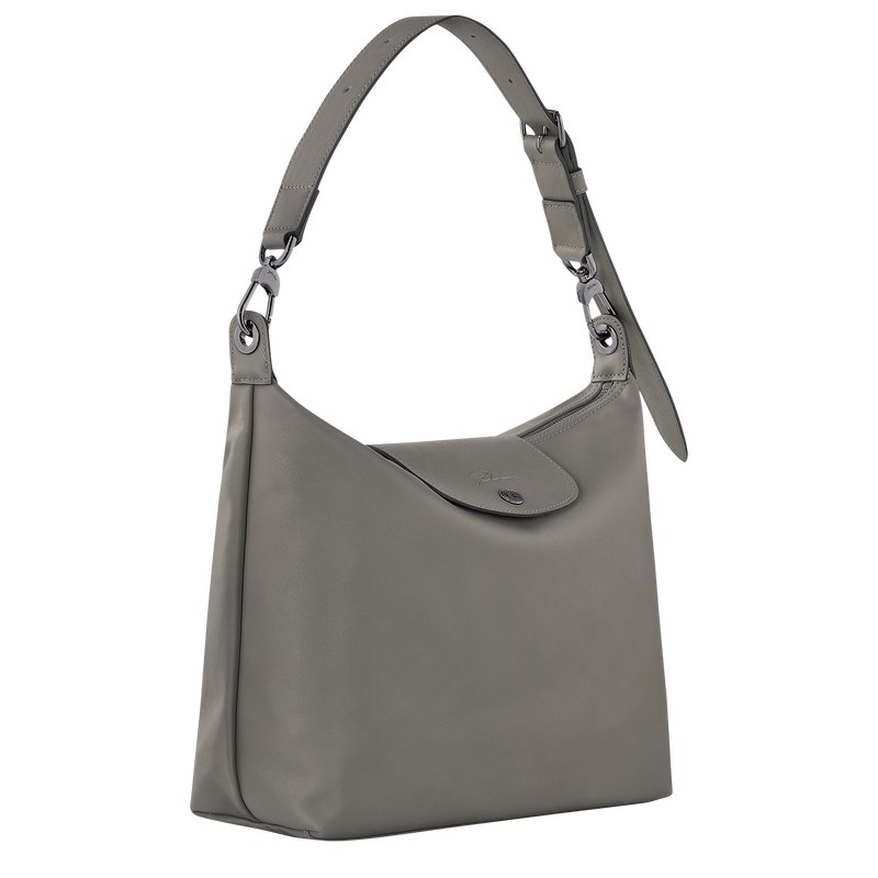 Longchamp Le Pliage Xtra M Hobo bag - Leather Shoulder bags Turtledove | KZ02-A3PI