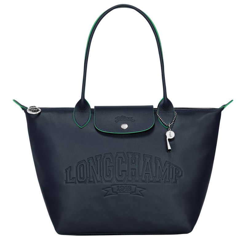 Longchamp Le Pliage Xtra M Tote bag - Leather Shoulder bags Navy | CV10-S3BV