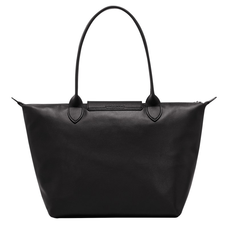 Longchamp Le Pliage Xtra M Tote bag - Leather Shoulder bags Black | ST75-W9PU