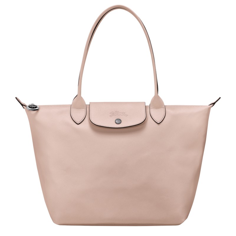 Longchamp Le Pliage Xtra M Tote bag - Leather Shoulder bags Nude | ZY33-F8JQ