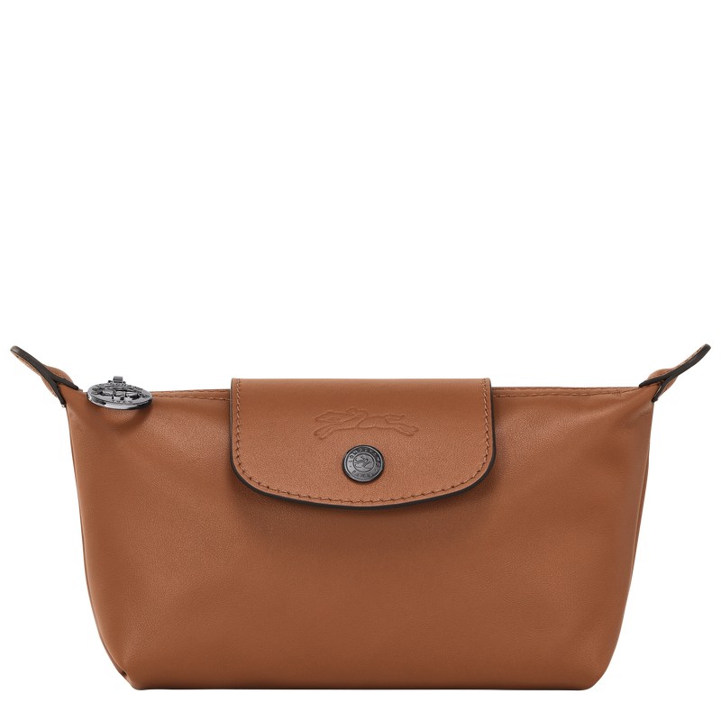 Longchamp Le Pliage Xtra Pouch - Leather Pouches & Cases Cognac | VV15-E6EF