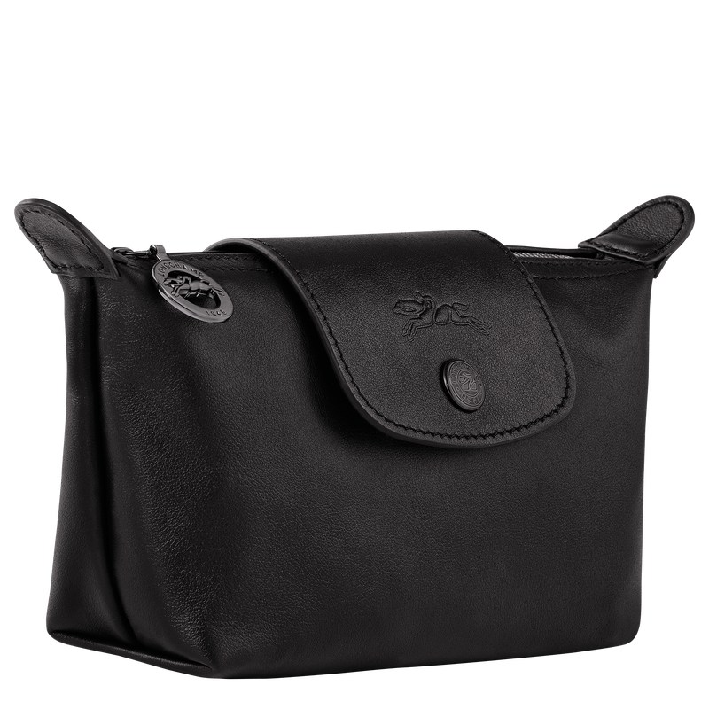 Longchamp Le Pliage Xtra Pouch - Leather Pouches & Cases Black | CU16-I7VA