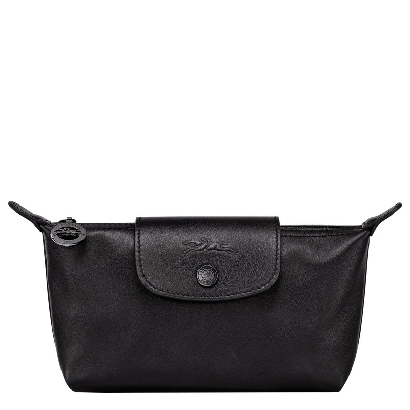 Longchamp Le Pliage Xtra Pouch - Leather Pouches & Cases Black | CU16-I7VA