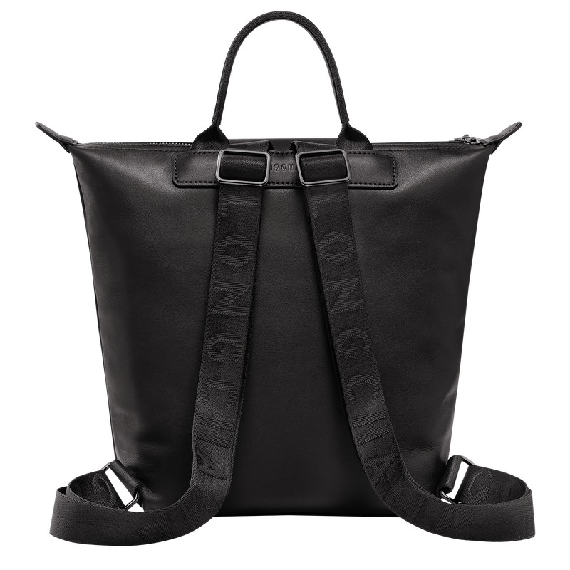 Longchamp Le Pliage Xtra S Backpack - Leather Backpacks Black | DA65-B9CN