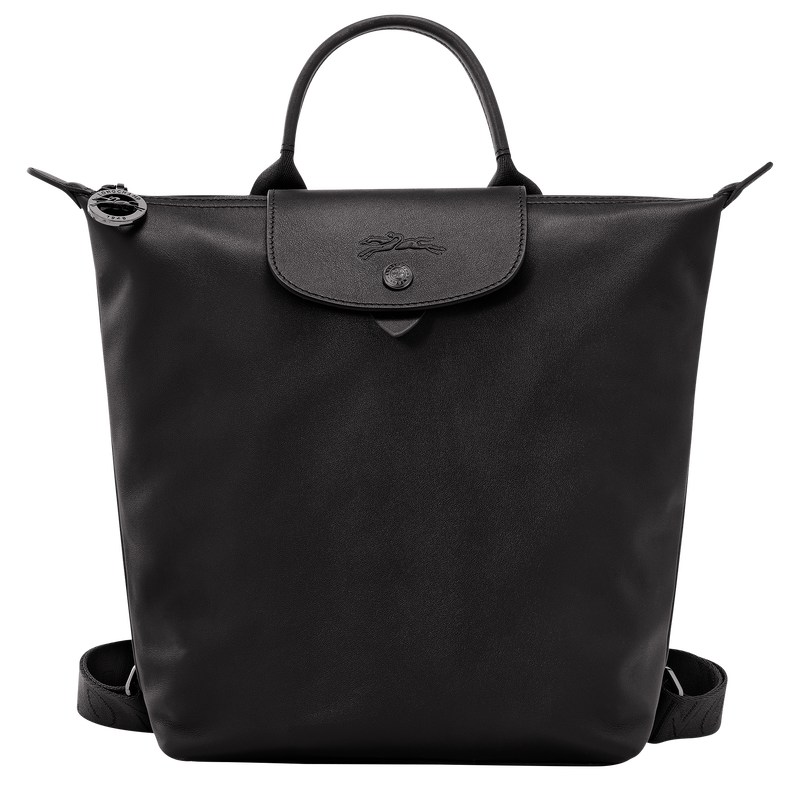 Longchamp Le Pliage Xtra S Backpack - Leather Backpacks Black | DA65-B9CN