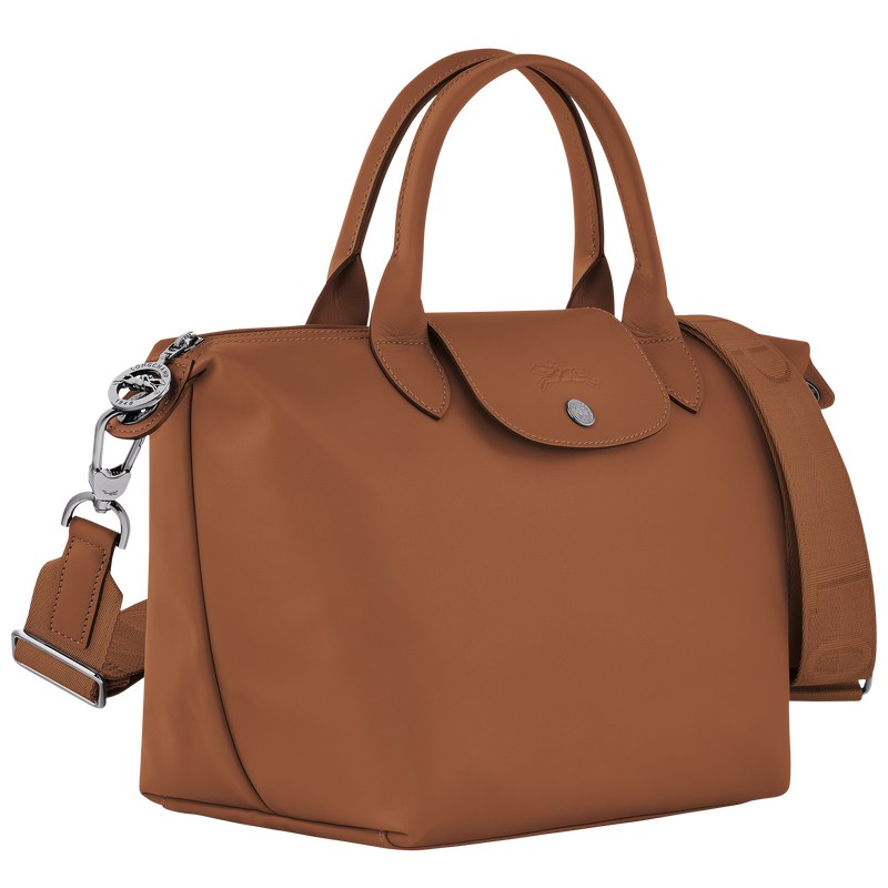 Longchamp Le Pliage Xtra S Handbag - Leather Handbags Cognac | KQ02-F1EA