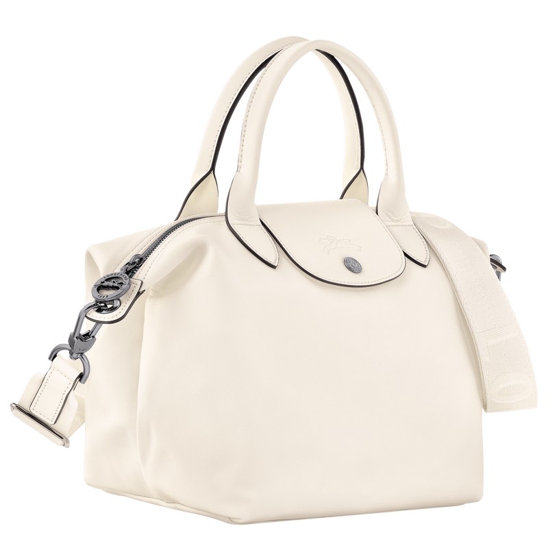 Longchamp Le Pliage Xtra S Handbag - Leather Handbags Ecru | SI55-N7UP