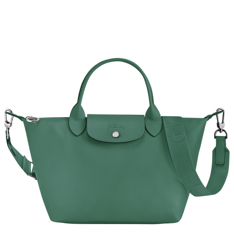 Longchamp Le Pliage Xtra S Handbag - Leather Handbags Sage | LT51-Y5WK