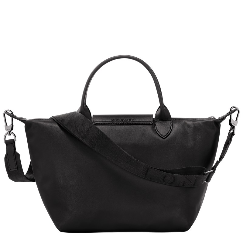 Longchamp Le Pliage Xtra S Handbag - Leather Handbags Black | UL92-A0TQ