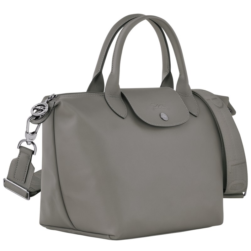 Longchamp Le Pliage Xtra S Handbag - Leather Handbags Turtledove | VD51-G7EO