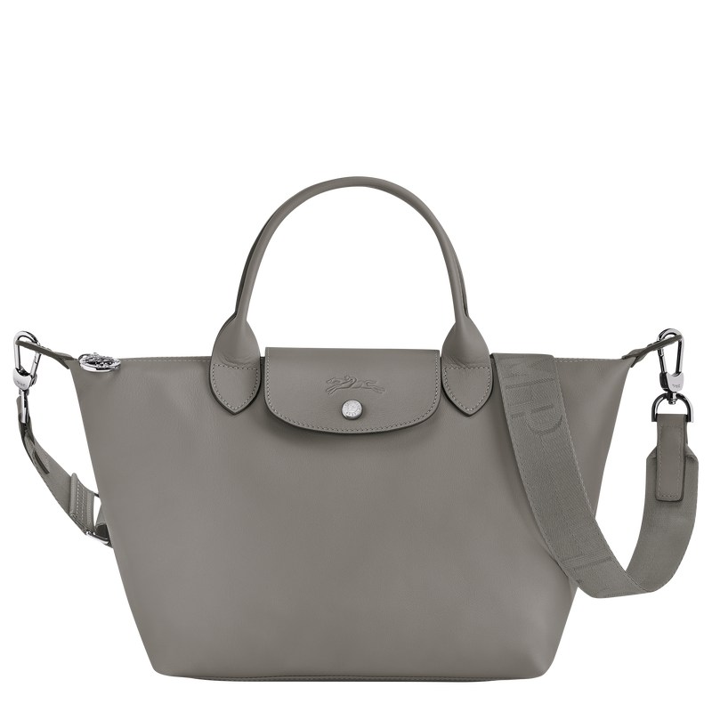 Longchamp Le Pliage Xtra S Handbag - Leather Handbags Turtledove | VD51-G7EO