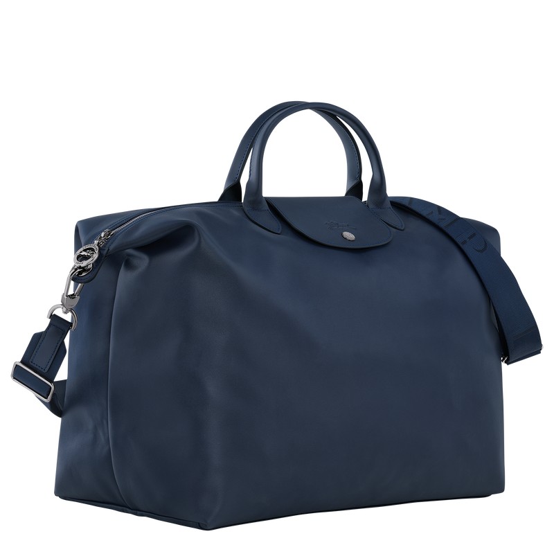 Longchamp Le Pliage Xtra S Travel bag - Leather Travel bags Navy | OZ42-O4WR