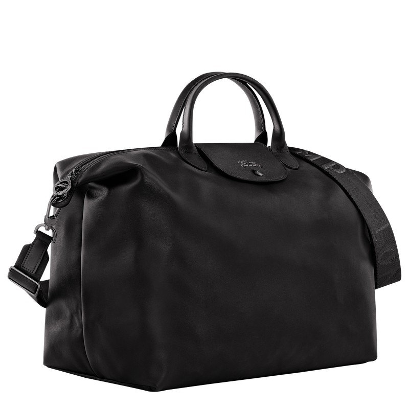 Longchamp Le Pliage Xtra S Travel bag - Leather Travel bags Black | BF46-D2KG