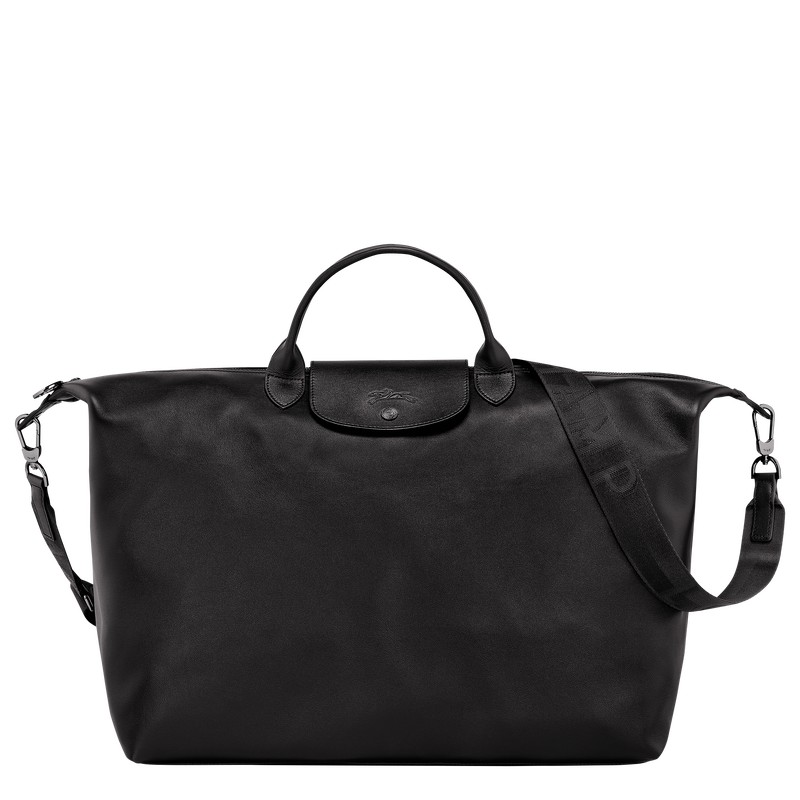 Longchamp Le Pliage Xtra S Travel bag - Leather Travel bags Black | BF46-D2KG