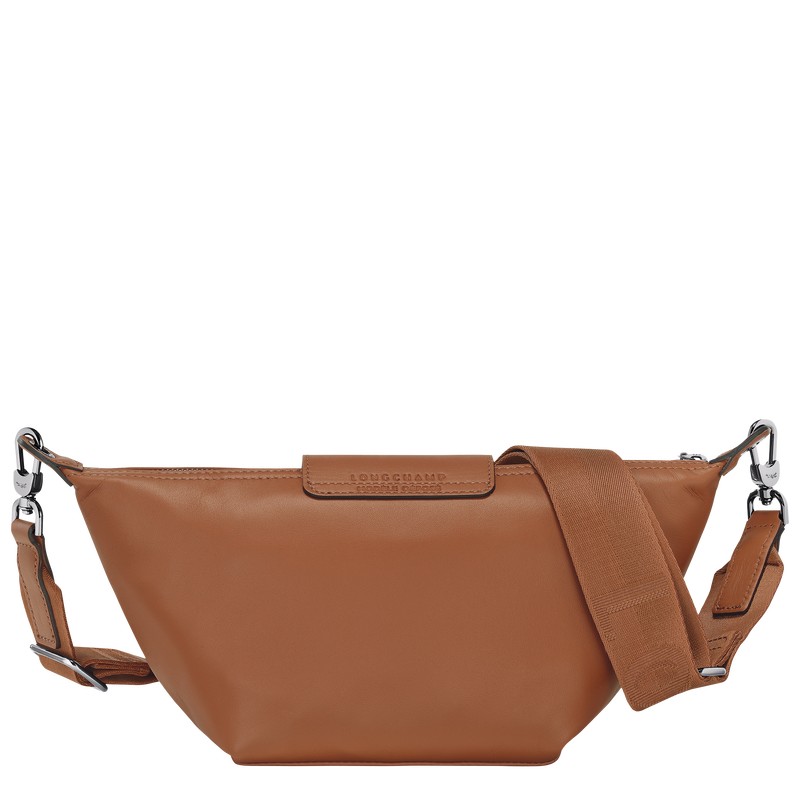 Longchamp Le Pliage Xtra XS Crossbody bag - Leather Crossbody bags Cognac | FF01-K4LK