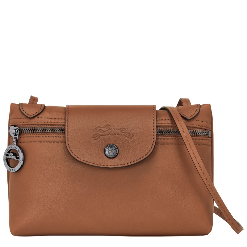 Longchamp Le Pliage Xtra XS Crossbody bag - Leather Crossbody bags Cognac | HT29-W3ZU