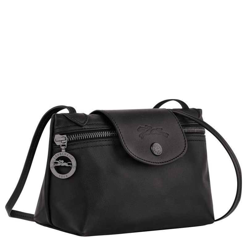 Longchamp Le Pliage Xtra XS Crossbody bag - Leather Crossbody bags Black | XB84-G9UI