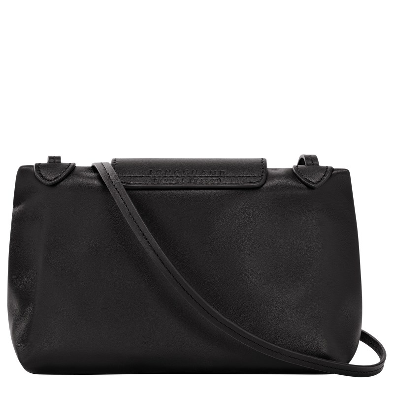 Longchamp Le Pliage Xtra XS Crossbody bag - Leather Crossbody bags Black | XB84-G9UI