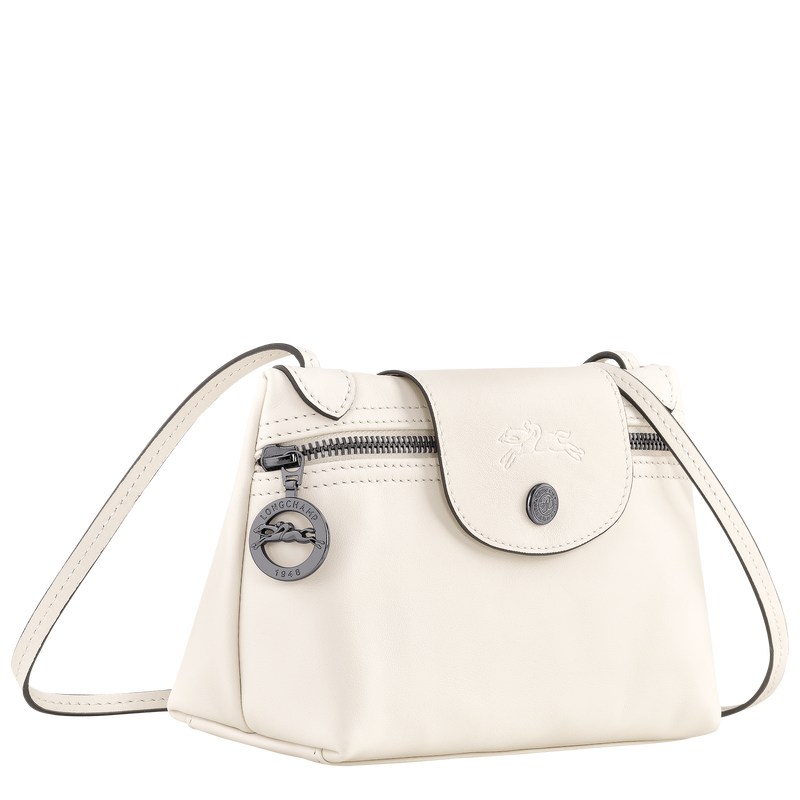 Longchamp Le Pliage Xtra XS Crossbody bag - Leather Crossbody bags Ecru | BB12-G7JG